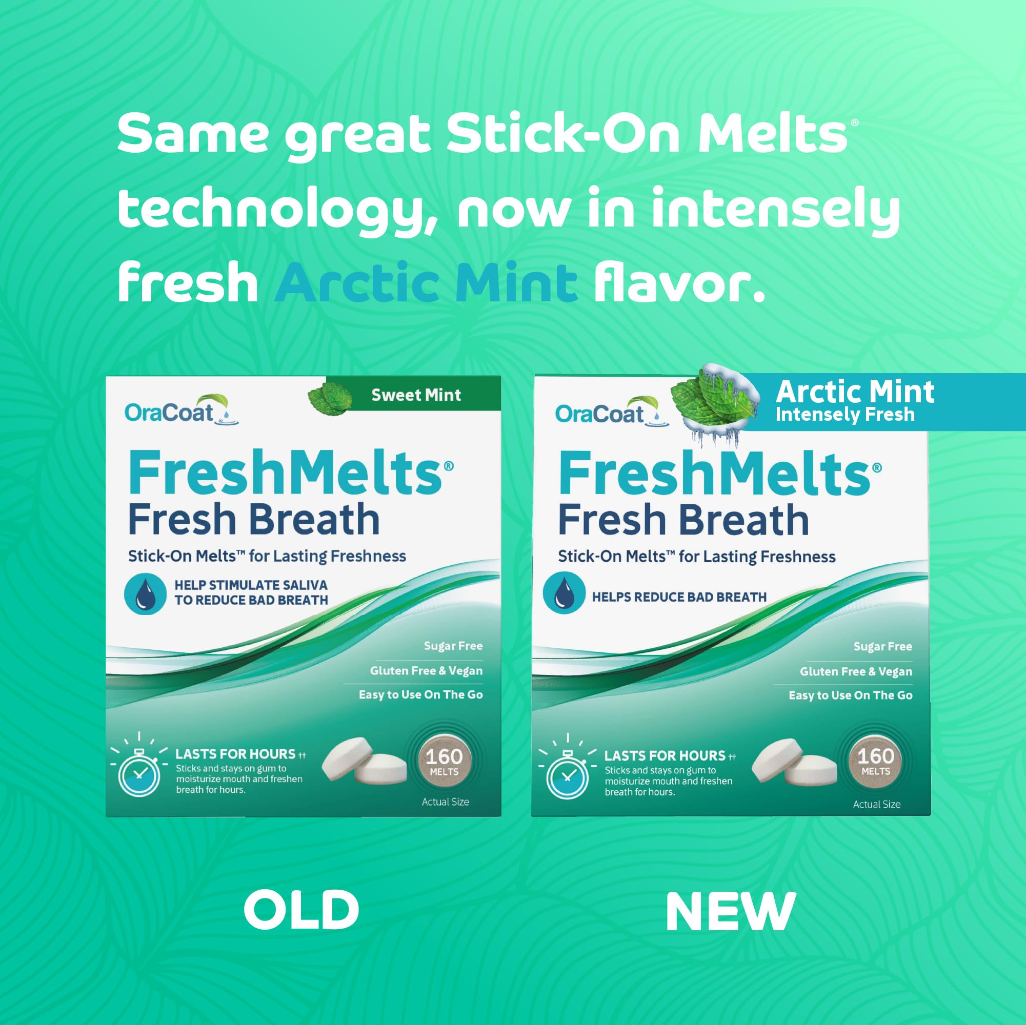 Oracoat FreshMelts primer plano del disco mostrando textura y adhesión segura