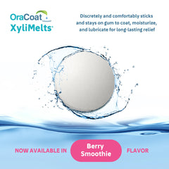 Oracoat etiqueta de ingredientes con xilitol, formulación sin colorantes