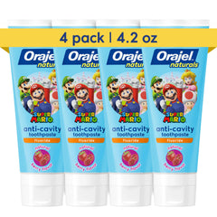 Orajel paquete frontal Super Mario mostrando diseño y beneficios