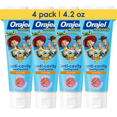 Orajel pack frontal Toy Story 5 mostrando envases y diseño divertido