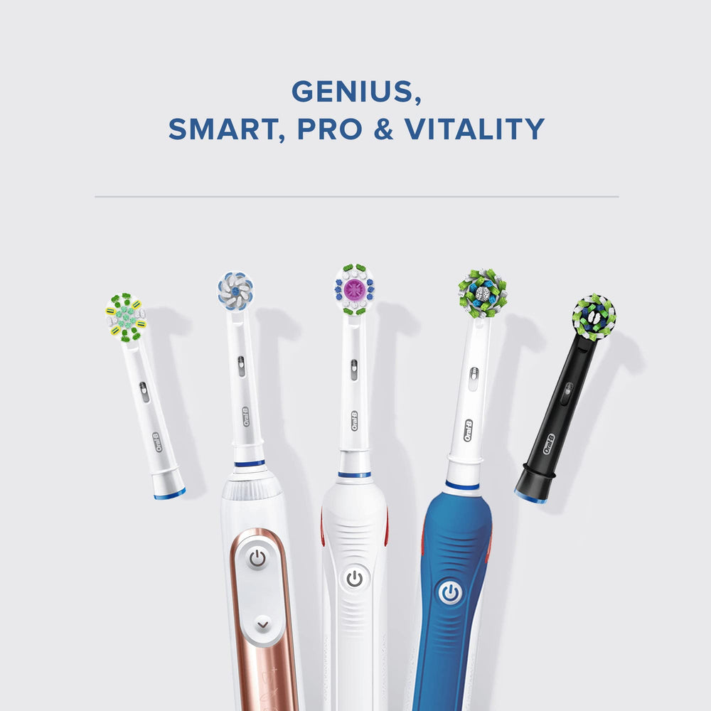 Oral-B cabezal instalado en mango compatible para limpieza diaria