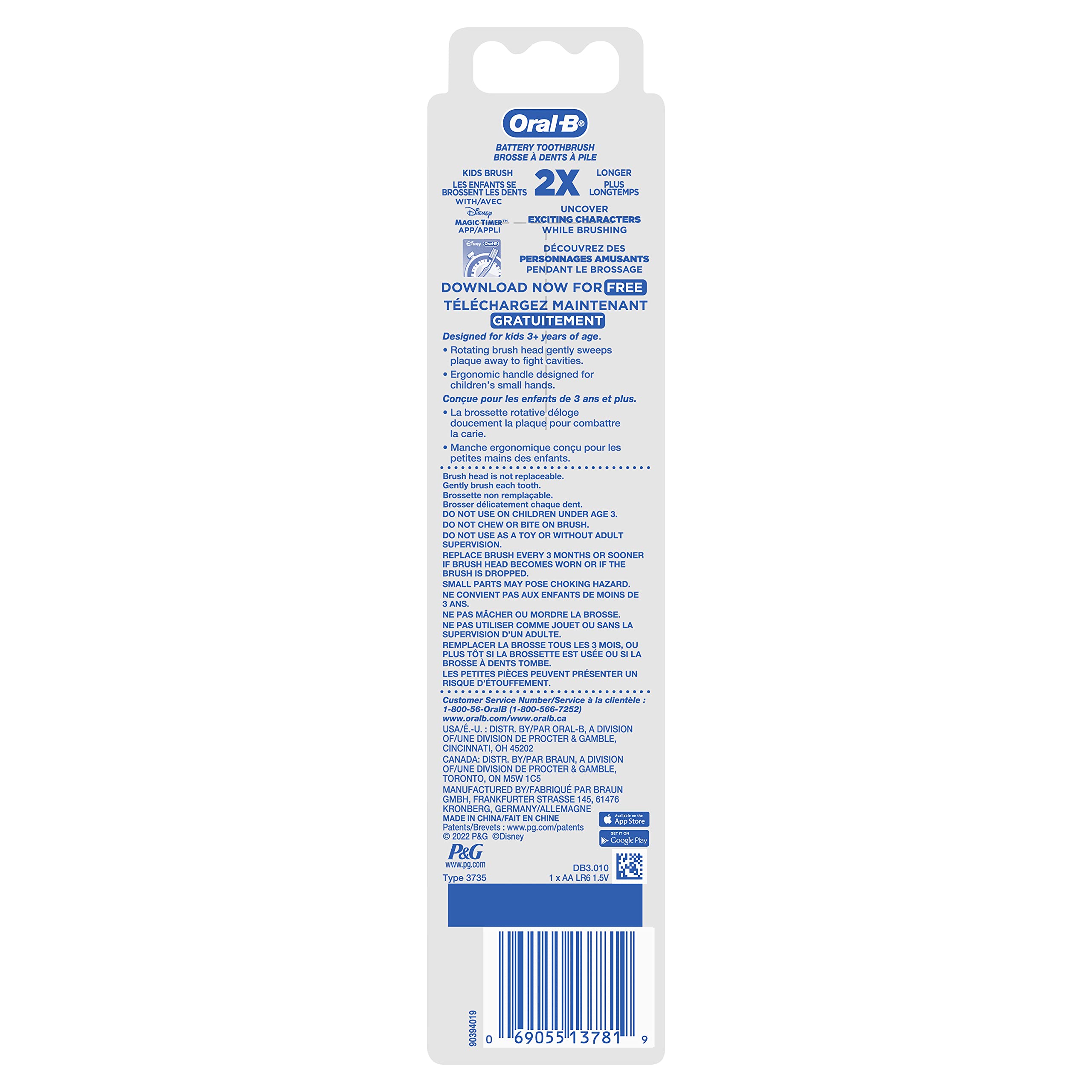 Oral-B cepillo en ambiente infantil fomentando rutina de higiene divertida