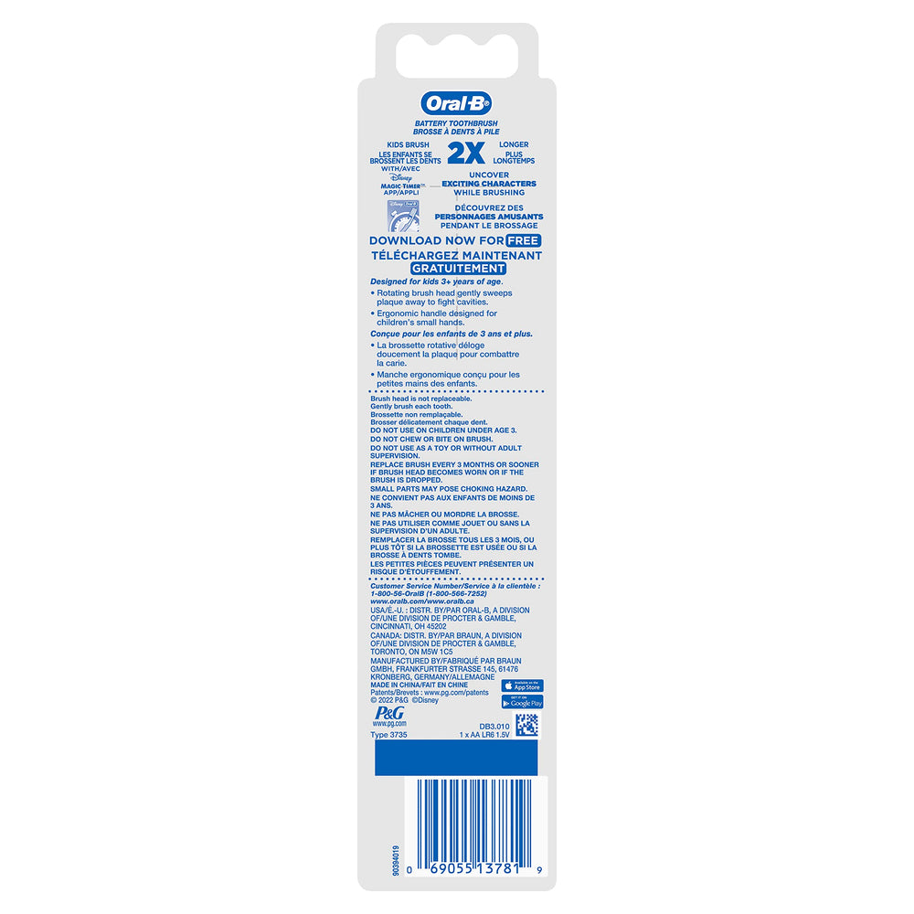 Oral-B cepillo en ambiente infantil fomentando rutina de higiene divertida
