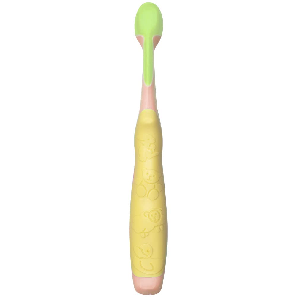 Oral-B Baby comparación de tamaño para mostrar ajuste en bocas pequeñas