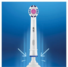Oral-B close-up de cerdas indicadoras que muestran cuándo reemplazar cabezal