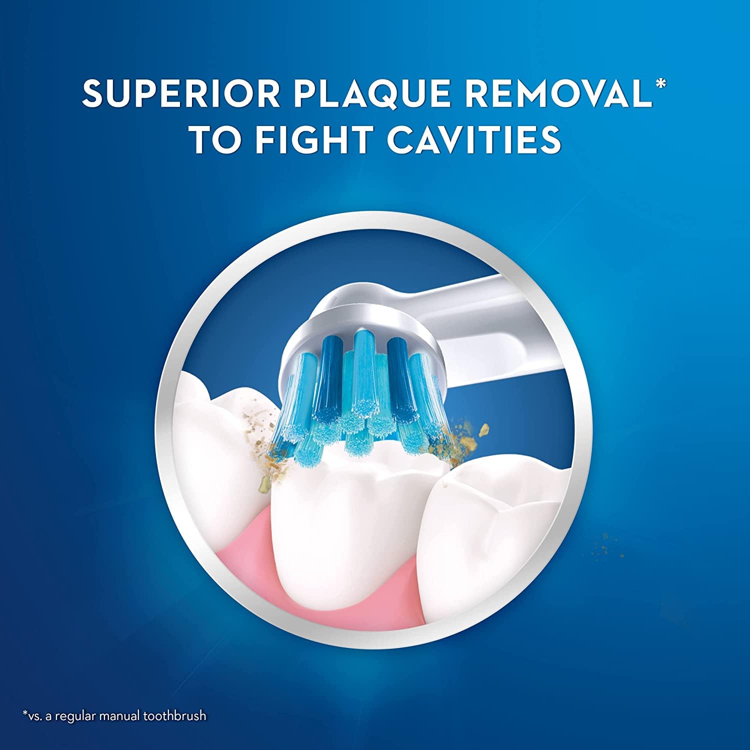 Oral-B detalle de cerdas extra suaves para limpieza delicada