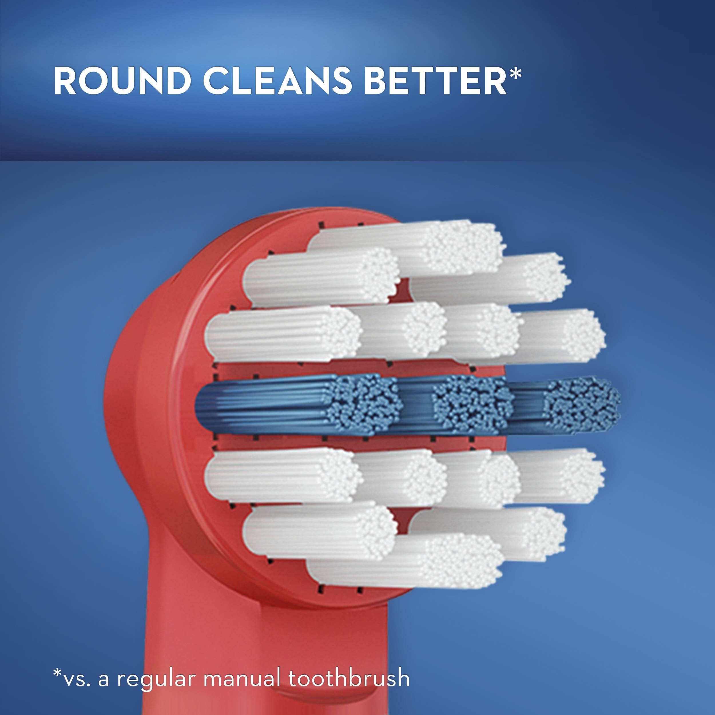Oral-B cabezal en cepillo eléctrico en uso promoviendo buen cepillado