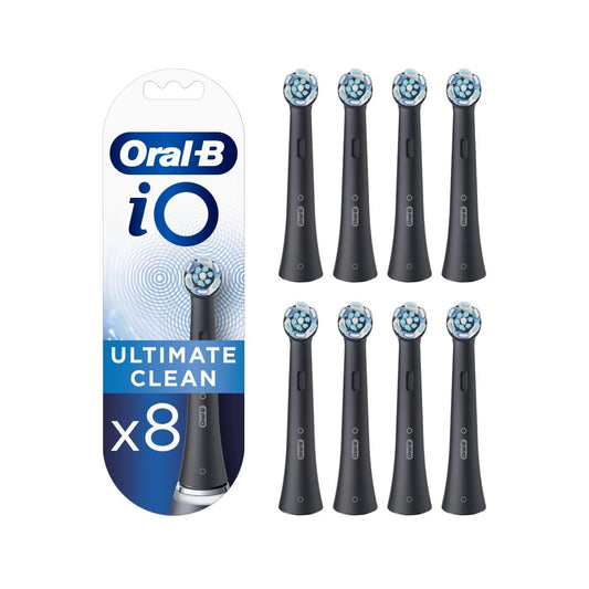 Oral-B cabezal frontal pack de 8 mostrando la compatibilidad y beneficio de reemplazo frecuente