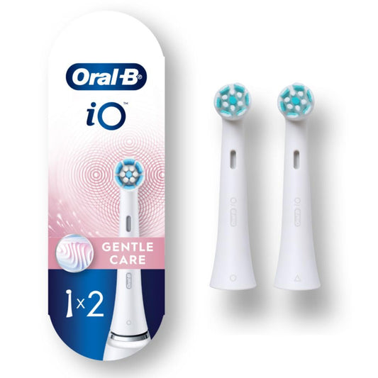 Oral-B cabezal frontal en paquete mostrando diseño y beneficios suaves