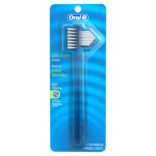 Oral-B cepillo doble cabeza vista frontal que muestra ambos cabezales y limpieza eficiente
