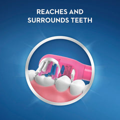 Oral-B primer plano del personaje Marvel en el mango que motiva al niño