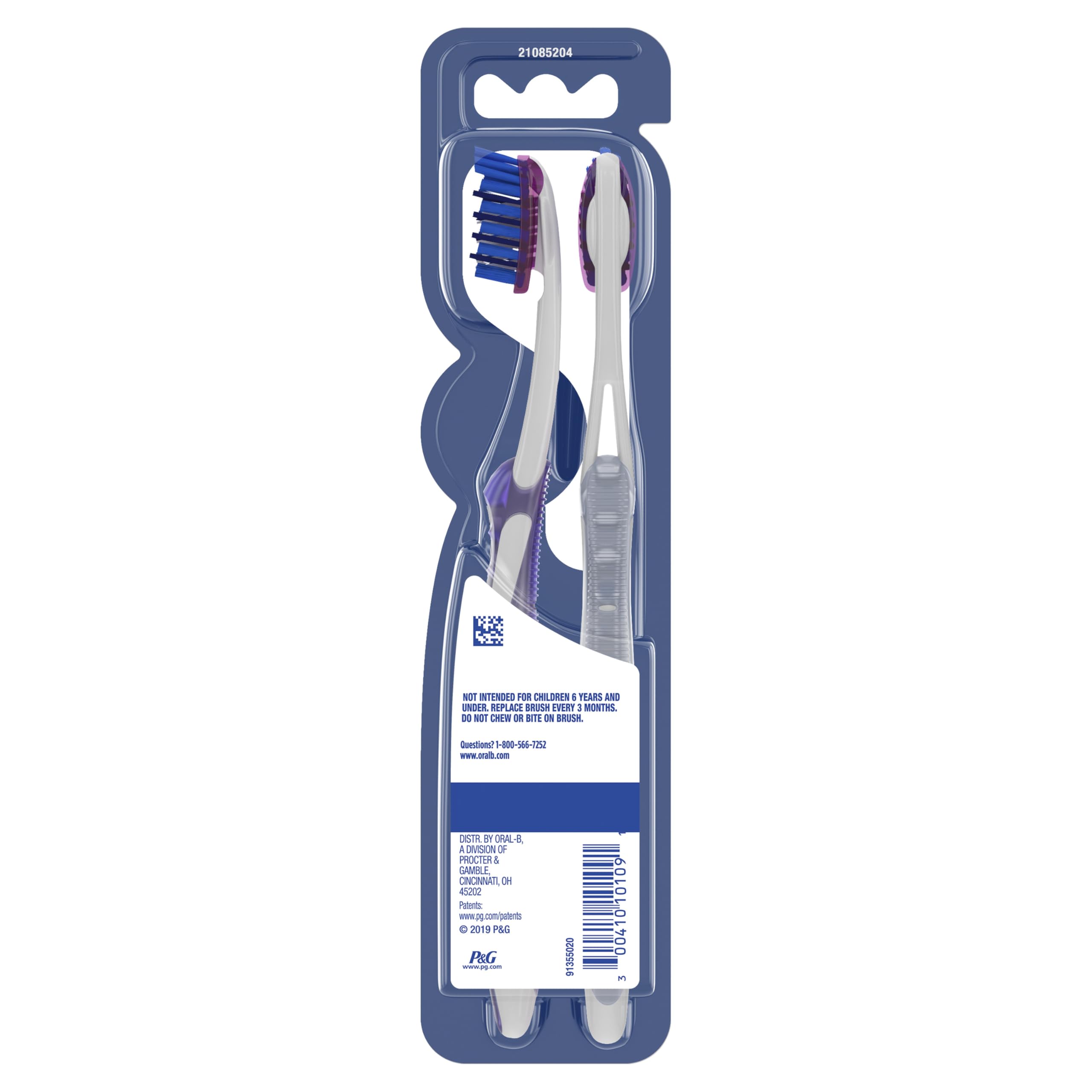 Oral-B cerdas de pulido en close-up para pulir manchas superficiales