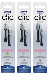 Oral-B cabezal frontal negro mostrando diseño y acabado para limpieza cómoda