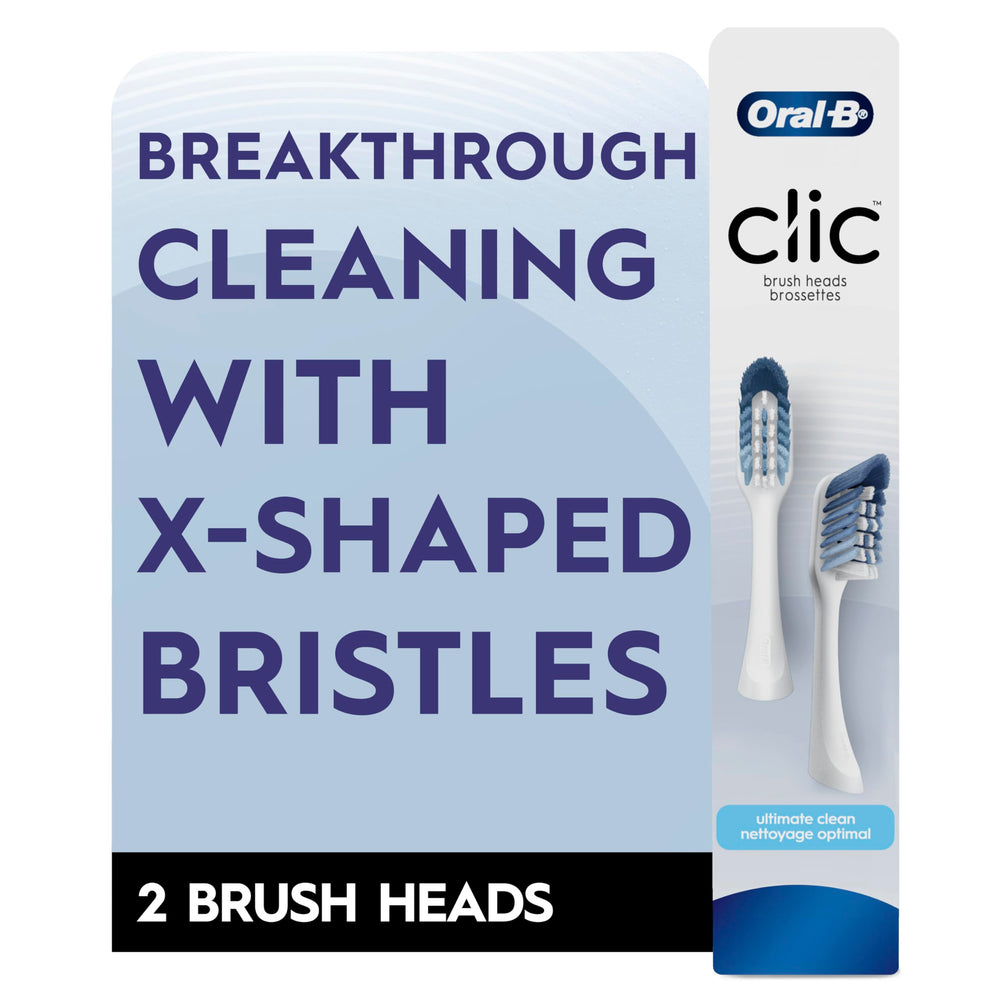 Oral-B empaque abierto con dos cabezales listos para instalar