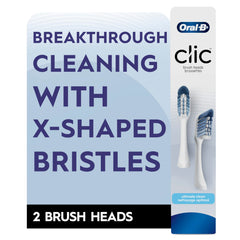 Oral-B empaque abierto con dos cabezales listos para instalar