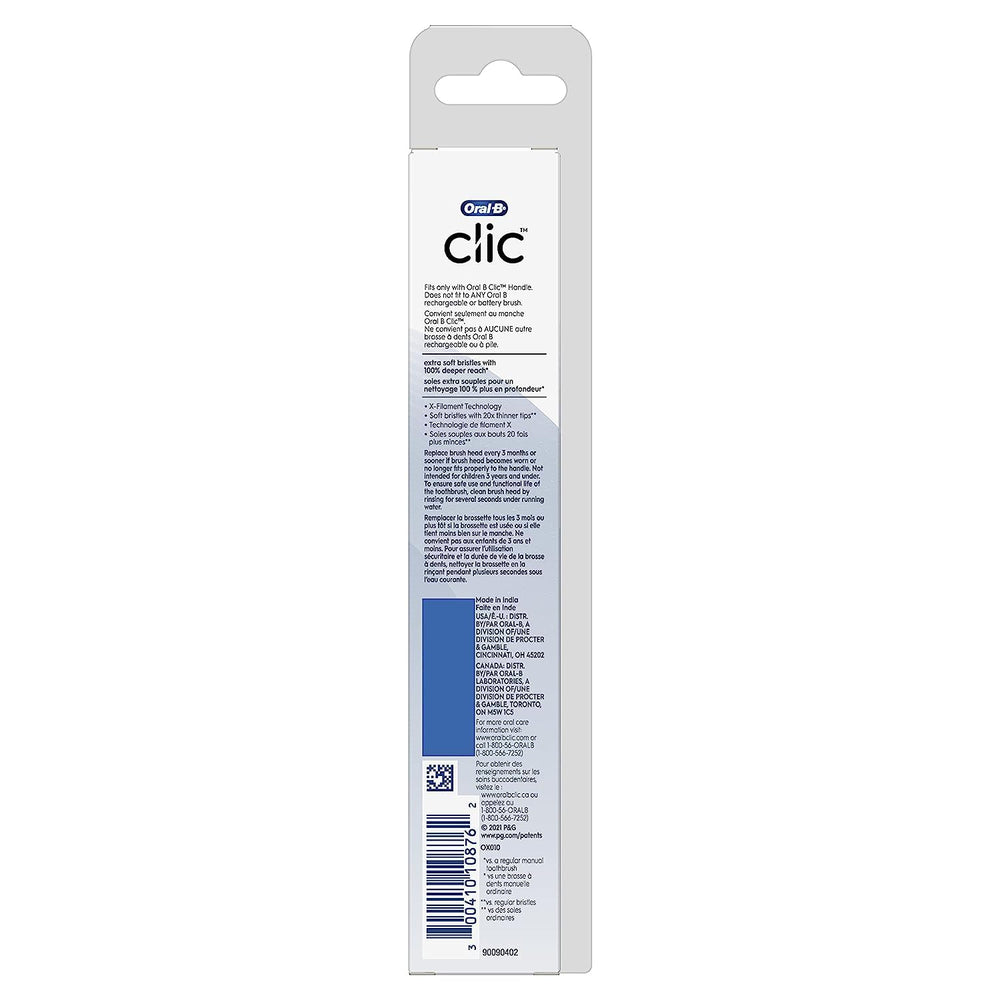 Oral-B Clic empaque múltiple listo para renovar cabezales regularmente
