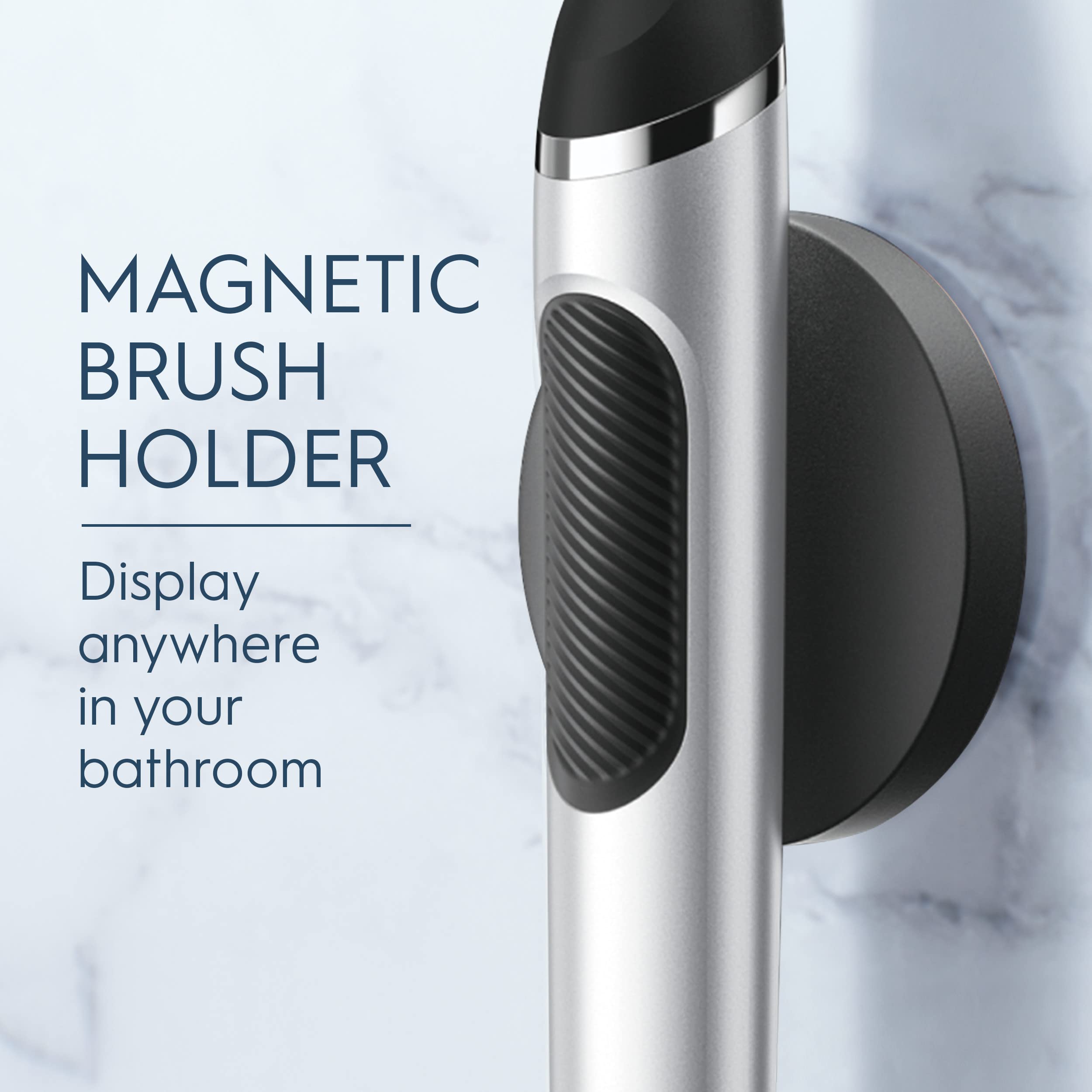 Oral-B Clic soporte magnético montado en pared para almacenamiento higiénico