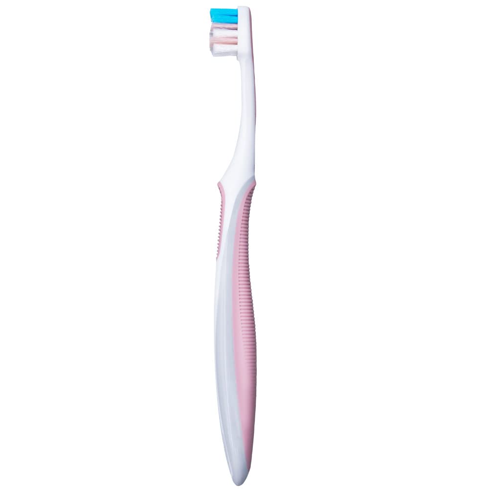 Oral-B comparación de tamaño junto a una moneda, muestra la cabeza compacta