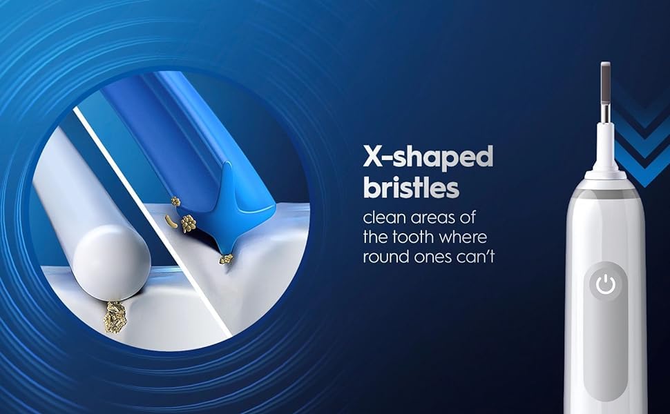 Cabezales Oral-B montados en un mango compatibles y fáciles de colocar