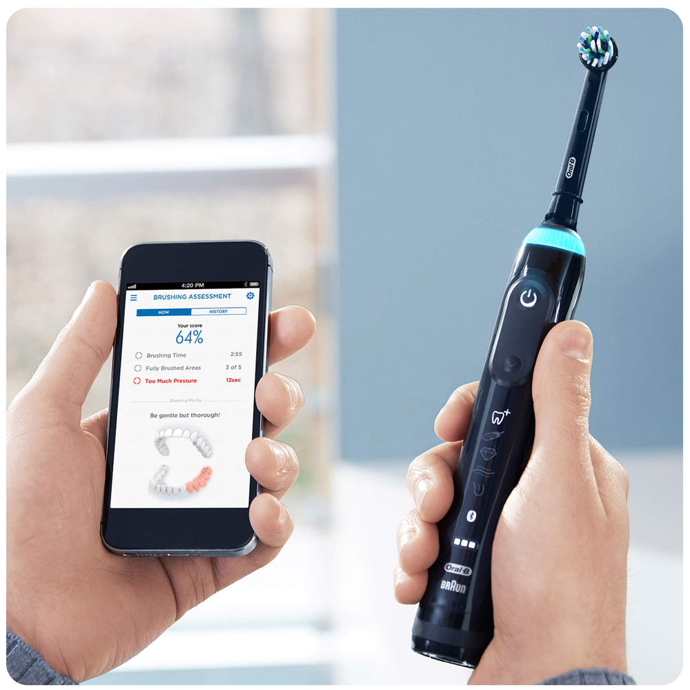 Oral-B CrossAction comparación de tamaño muestra compatibilidad visual