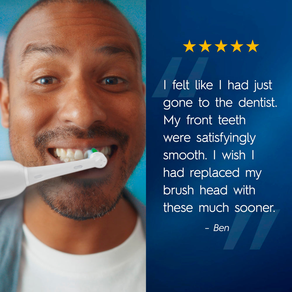 Oral-B enfoque lateral del cabezal Sensitive, suavidad en encías