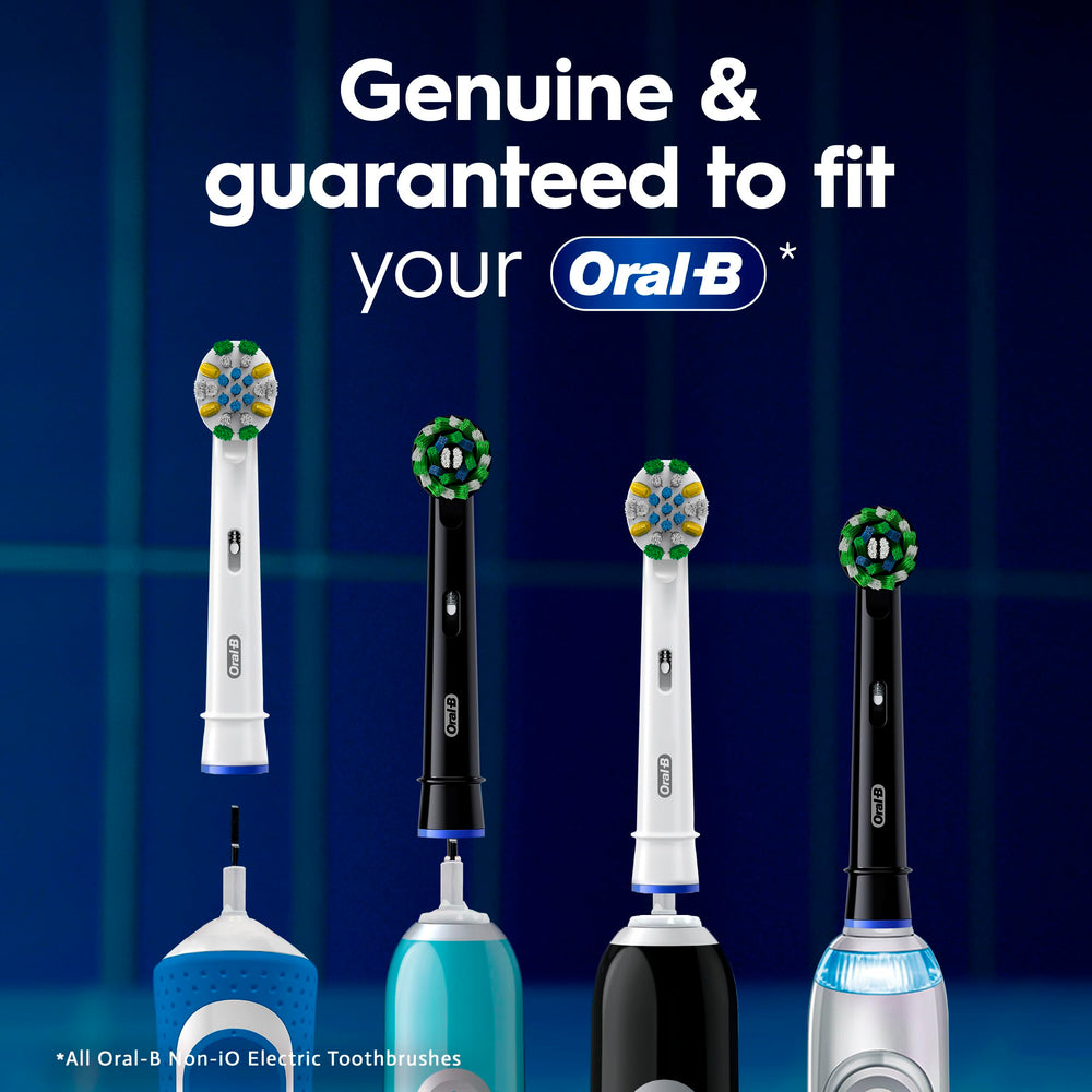 Oral-B cabezales colocados junto al lavabo, aspecto de higiene diaria