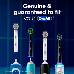 Oral-B cabezales colocados junto al lavabo, aspecto de higiene diaria