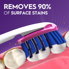 Oral-B detalle del cabezal Stain Eraser elimina manchas visibles