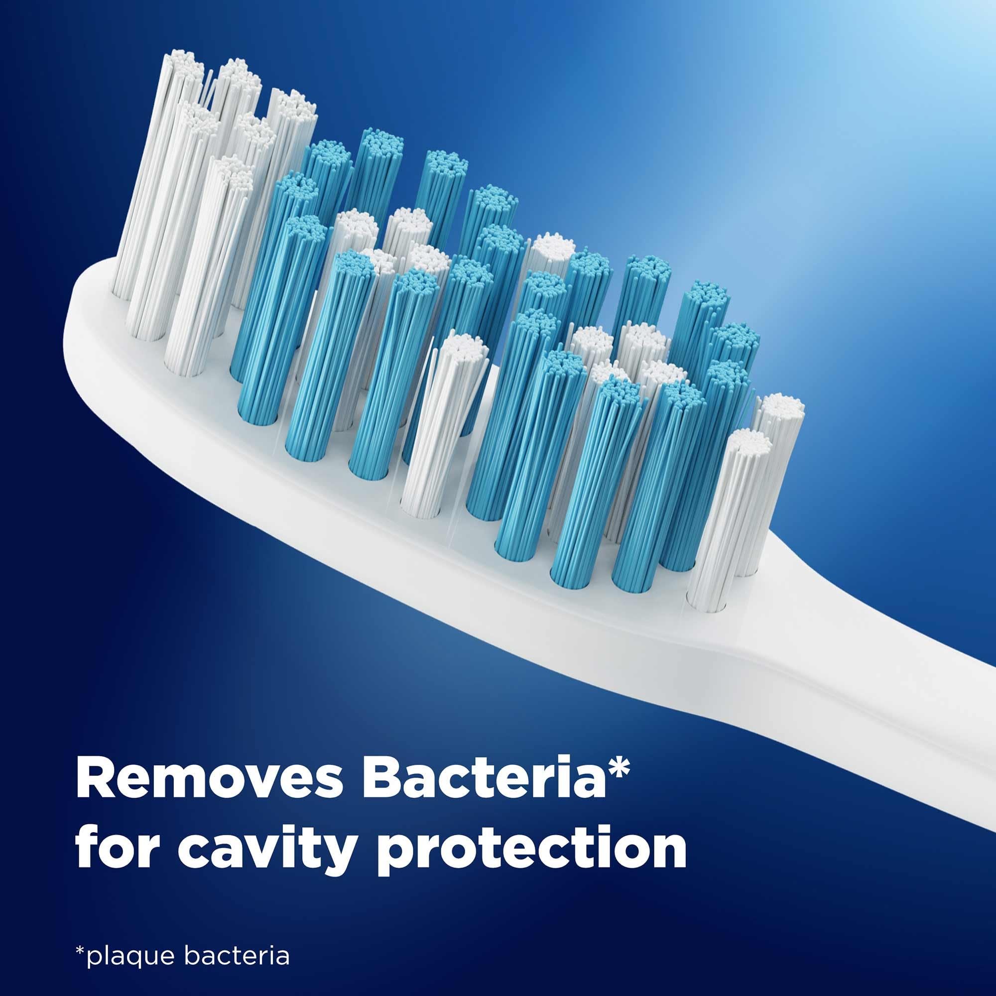 Oral-B detalle de cerdas multinivel que llegan a surcos para limpieza profunda