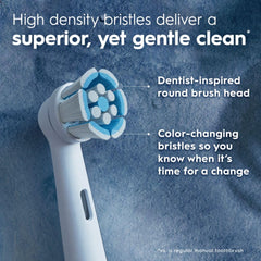 Oral-B detalle de Smart Bristles que indican cuándo reemplazar, mayor cuidado