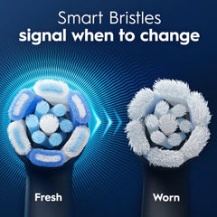 Oral-B persona usando el cabezal para limpieza eficaz diaria