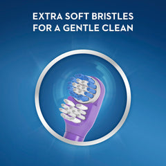 Oral-B cepillo en manos de niño, diseño ergonómico y seguro