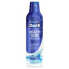 Oral-B frasco frontal mostrando etiqueta clara y beneficio de alivio