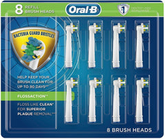 Oral-B pack frontal mostrando ocho cabezales para limpieza interdental efectiva
