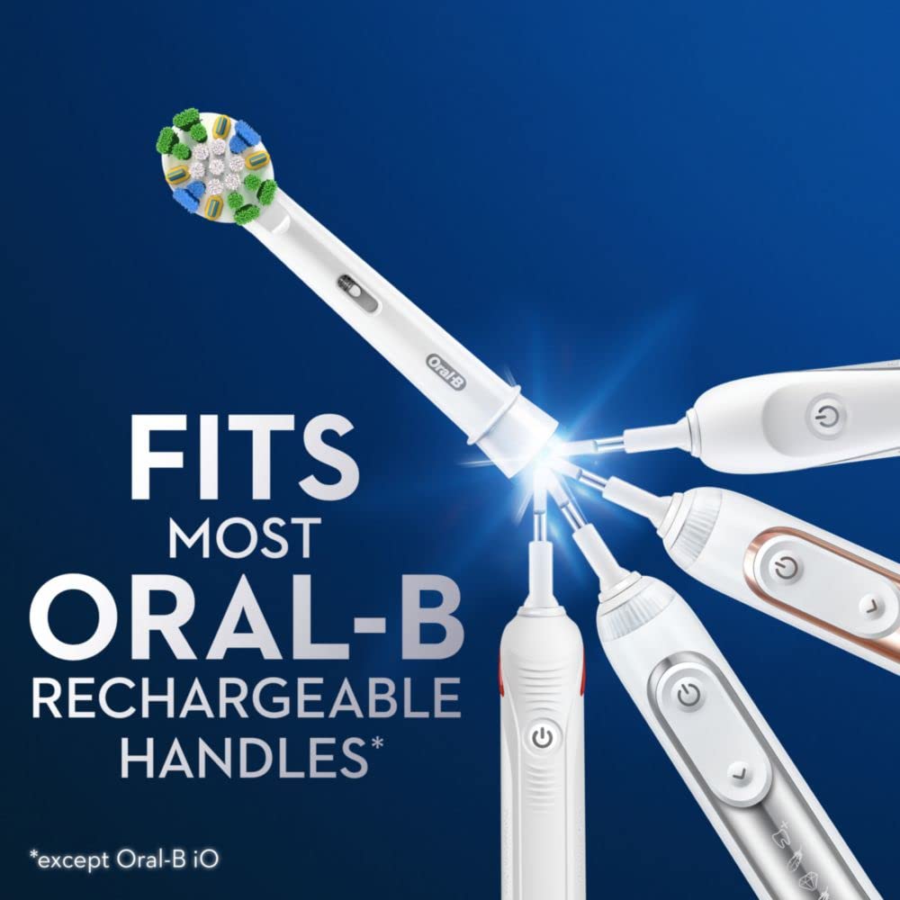 Pack de 5 cabezales Oral-B FlossAction listo para reemplazos frecuentes