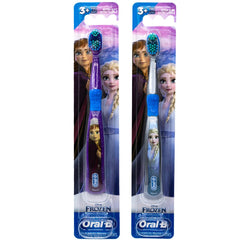 Oral-B frente del envase pack de 2 con personajes Frozen y atractivo infantil