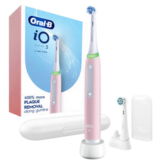 Oral-B iO3 frontal color azalea rosa mostrando diseño y ergonomía
