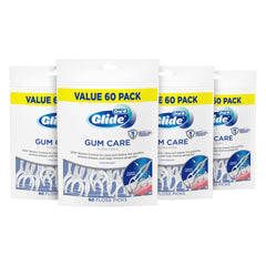 Oral-B frontal del paquete mostrando 4 bolsas y conveniencia diaria