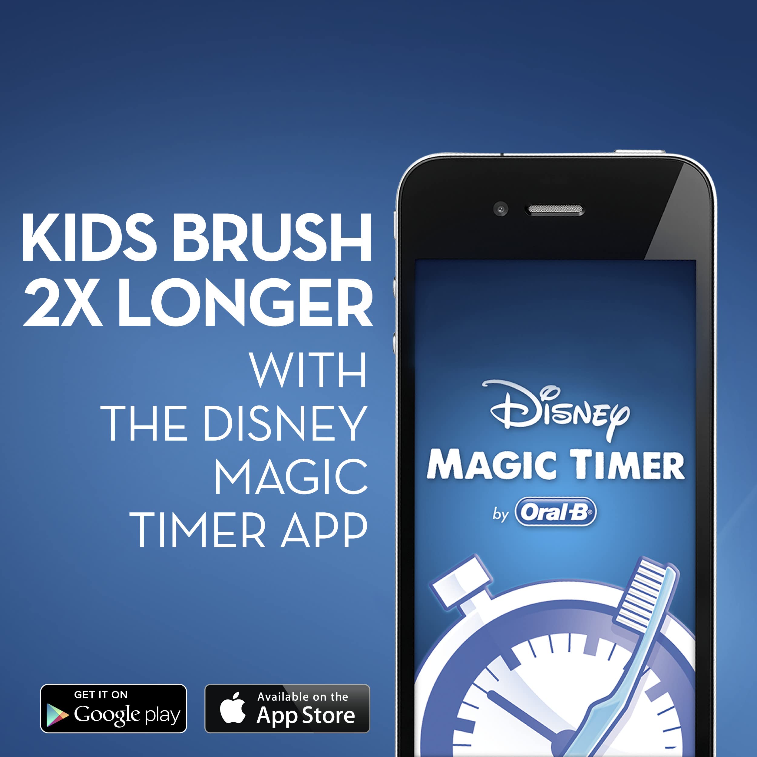 Pantalla de la app Disney MagicTimer con cepillo Oral-B Frozen