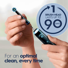 Oral-B Genius X conectado a la app mostrando guía y retroalimentación