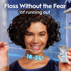 Oral-B Glide comparación de tamaño del carrete para visualizar metros y duración