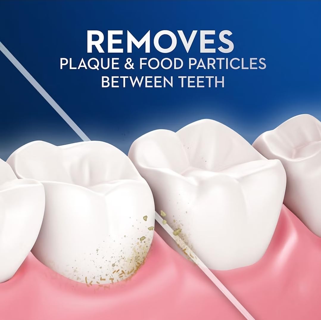 Comparación de tamaño Oral-B Glide junto a objetos para referencia de escala