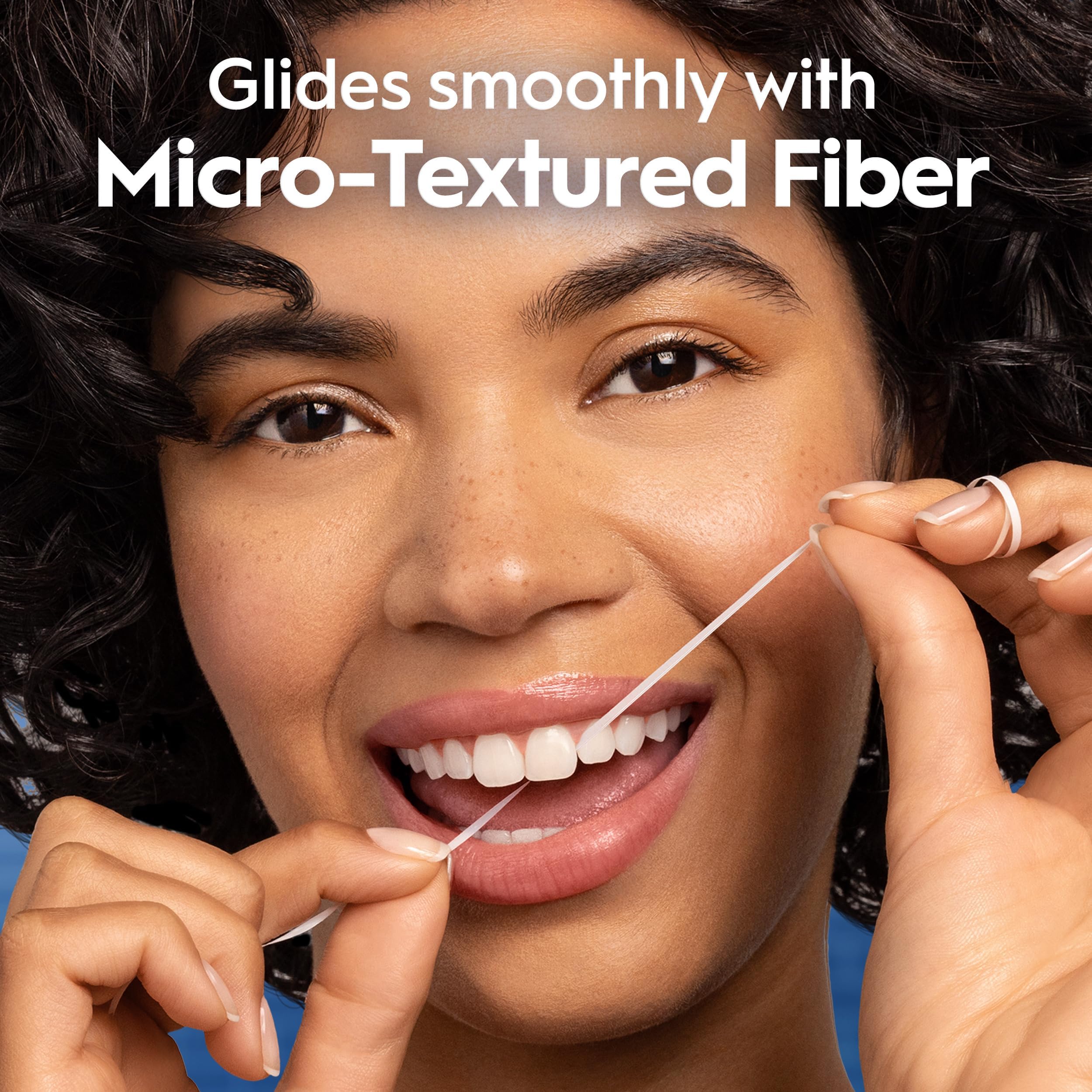 Oral-B etiqueta con ingredientes resaltando ausencia de PTFE y PFAS