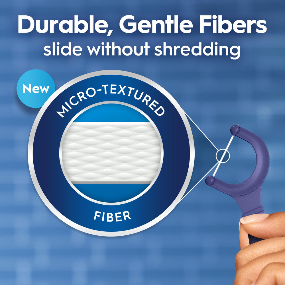 Oral-B primer plano de la fibra microtexturizada que remueve placa eficazmente