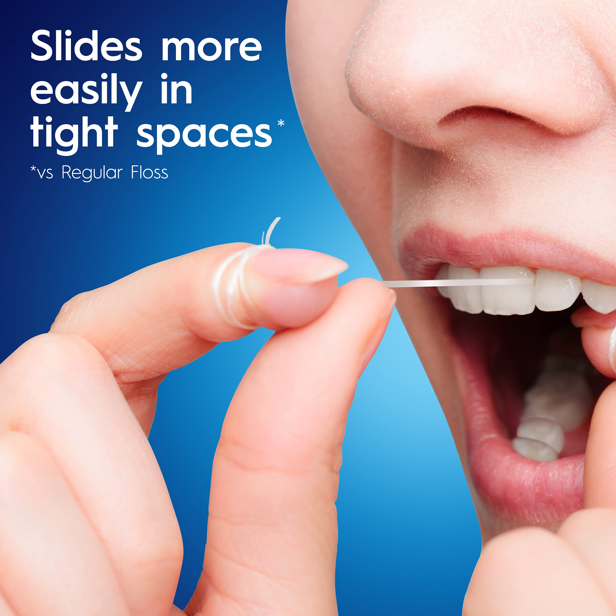 Oral-B Glide PRO gráfico comparativo de residuos reducido
