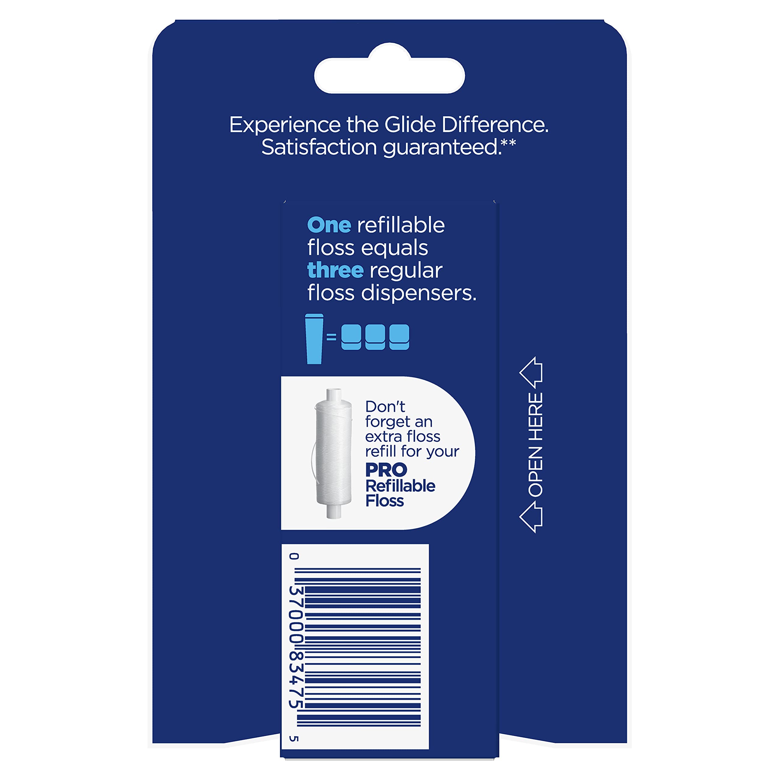 Oral-B Glide PRO dispensador recargable en primer plano práctico