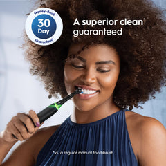 Oral-B etiqueta de caja mostrando compatibilidad con mangos iO