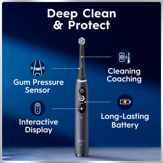 Oral-B detalle de cerdas del cabezal para limpieza precisa y suave