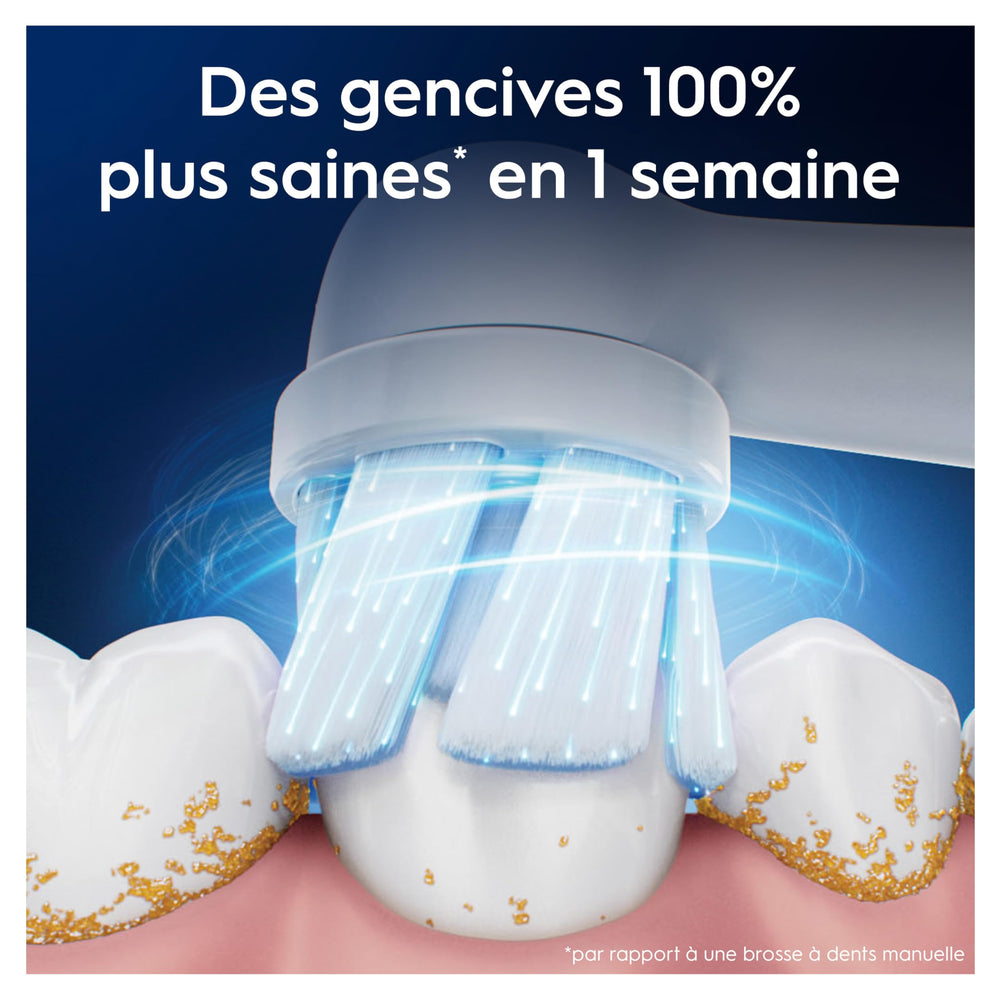 Oral-B primer plano de cerdas suaves para protección de encías