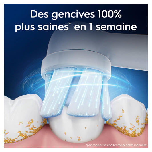 Oral-B primer plano de cerdas suaves para protección de encías